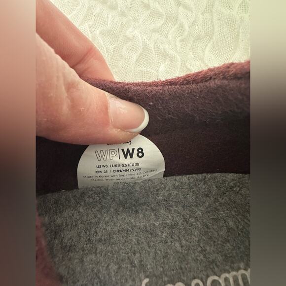 Allbirds Wool Runners Casual Lace Up Sneaker in Sunkissed Red Pink Size 8 - Picture 7 of 8